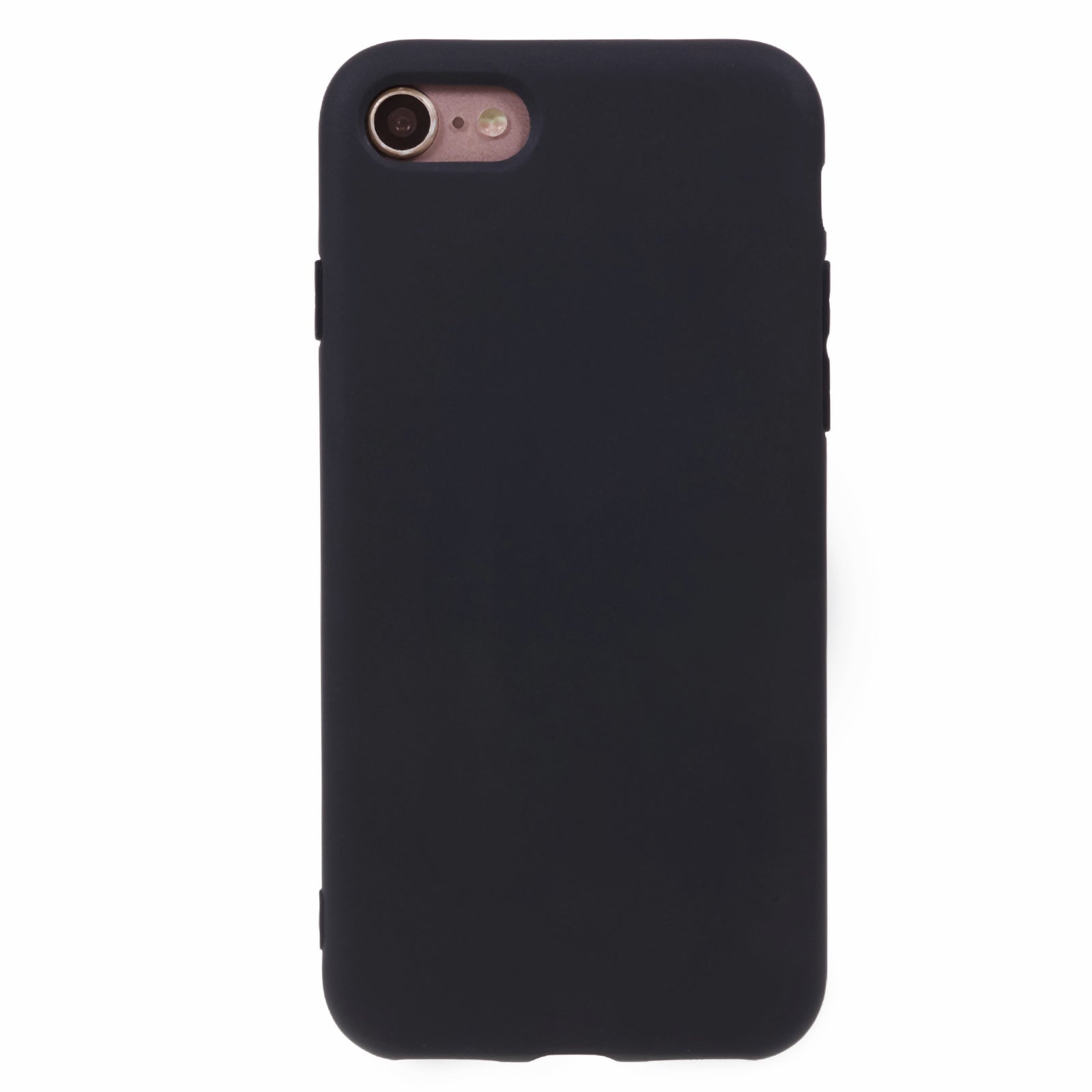 Uniqkart for iPhone 7 / 8 / SE (2020) / SE (2022) Candy Color Matte Phone Case Anti-scratch TPU Cover - Black Uniqkart for iPhone 7 / 8 / SE (2020) / SE (2022) Candy Color Matte Phone Case Anti-scratch TPU Cover - Black